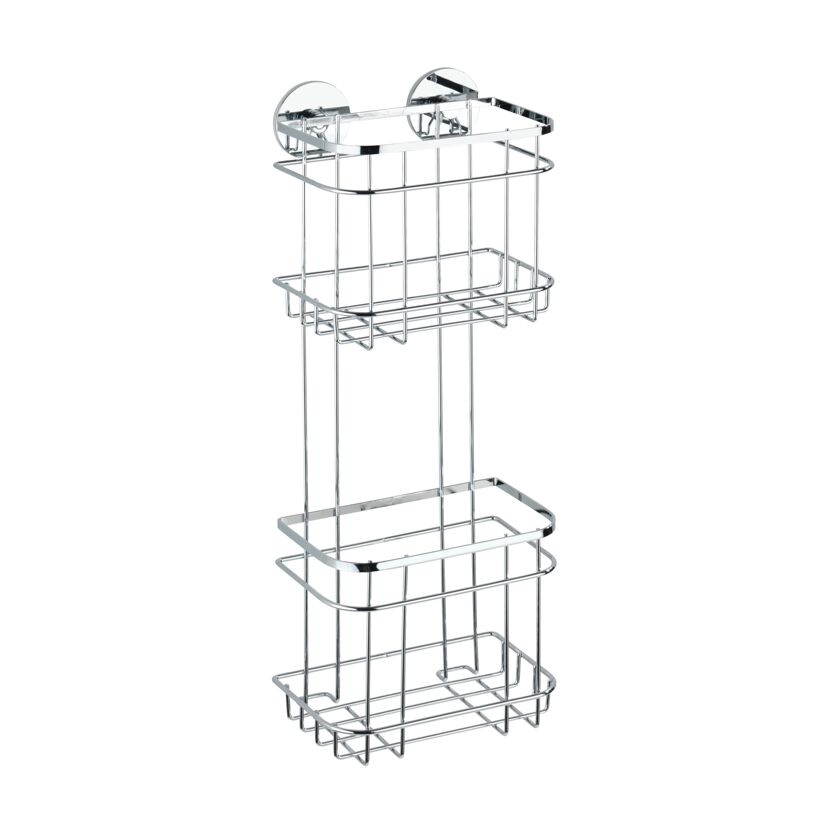 Wandablage 'Turbo-Loc' Edelstahl, 2 Etagen 18 x 47,5 x 12,5 cm