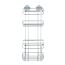 Wandablage 'Turbo-Loc' Edelstahl, 2 Etagen 18 x 47,5 x 12,5 cm