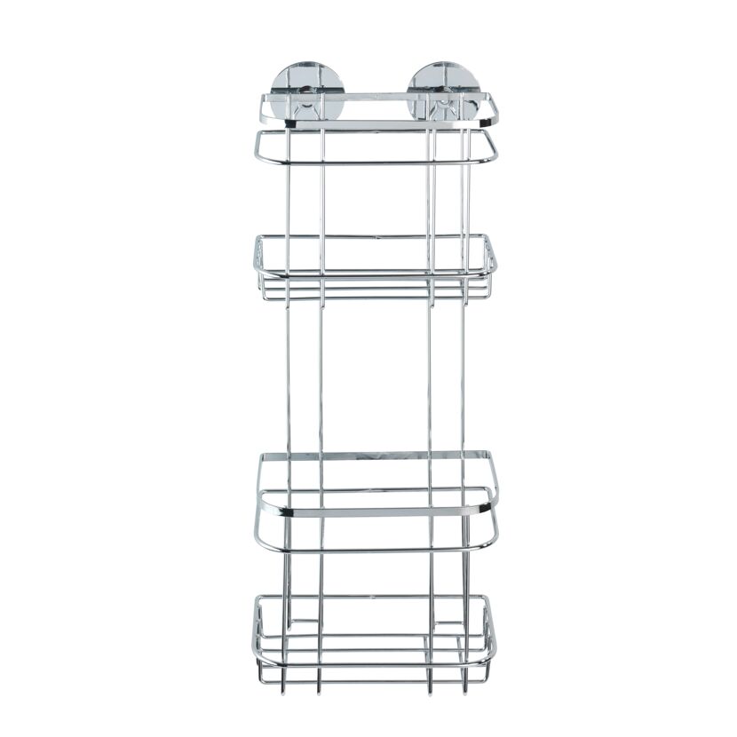 Wandablage 'Turbo-Loc' Edelstahl, 2 Etagen 18 x 47,5 x 12,5 cm