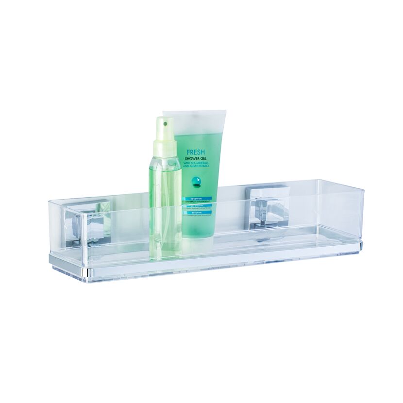 Maxiablage 'Vacuum-Loc Quadro' chromfarbend 38,5 x 8,5 x 14,5 cm