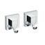 Wandhaken 'Vacuum-Loc Quadro' silbern glänzend, 2er-Set