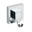 Wandhaken 'Vacuum-Loc Quadro' silbern glänzend, 2er-Set