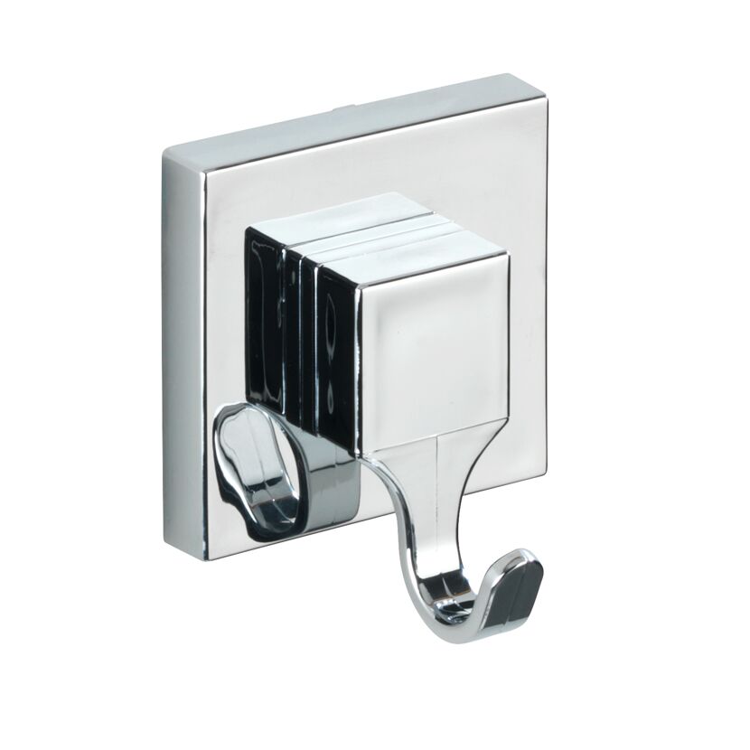 Wandhaken 'Vacuum-Loc Quadro' silbern glänzend, 2er-Set