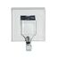 Wandhaken 'Vacuum-Loc Quadro' silbern glänzend, 2er-Set