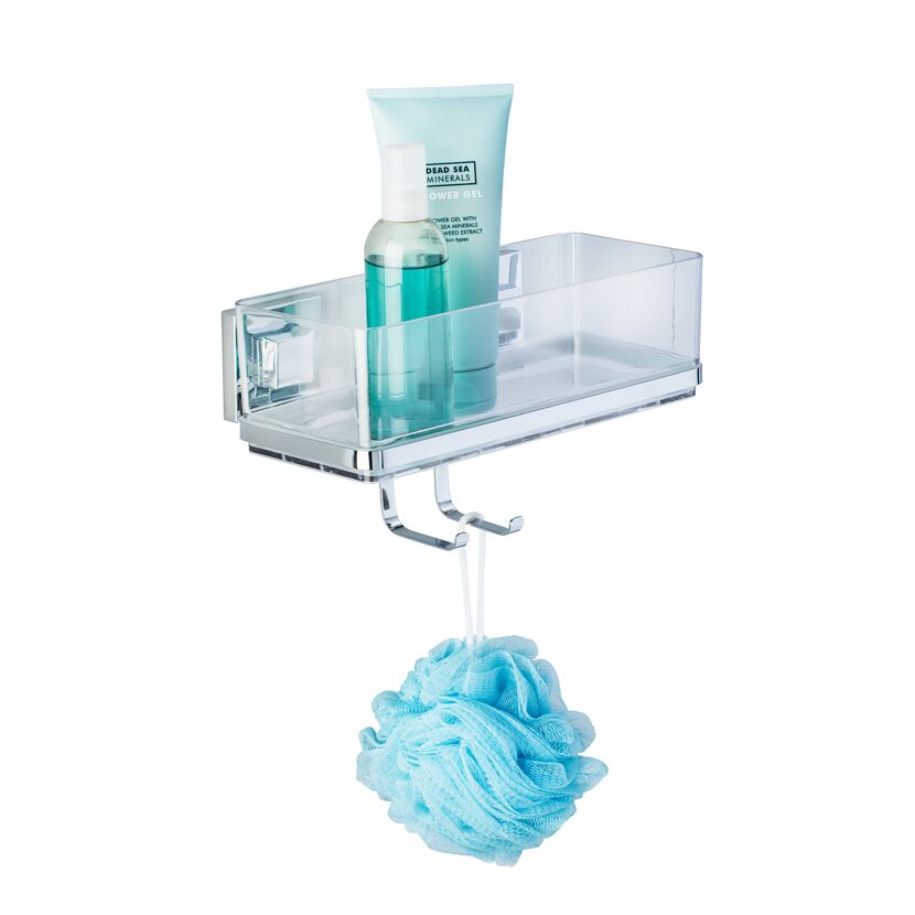 Wandablage 'Vacuum-Loc Quadro' mit Haken 25,5 x 15 x 14 cm