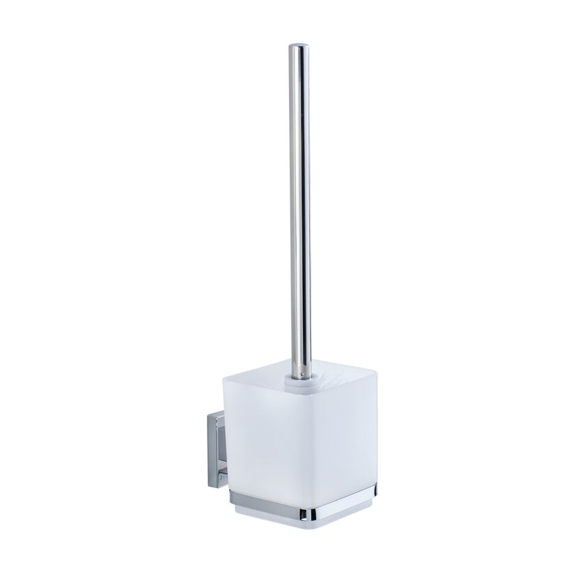 WC-Bürstengarnitur 'Vacuum-Loc Quadro' Edelstahl glänzend