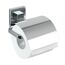 Toilettenpapierhalter 'Vacuum-Loc Quadro' Edelstahl, mit Deckel