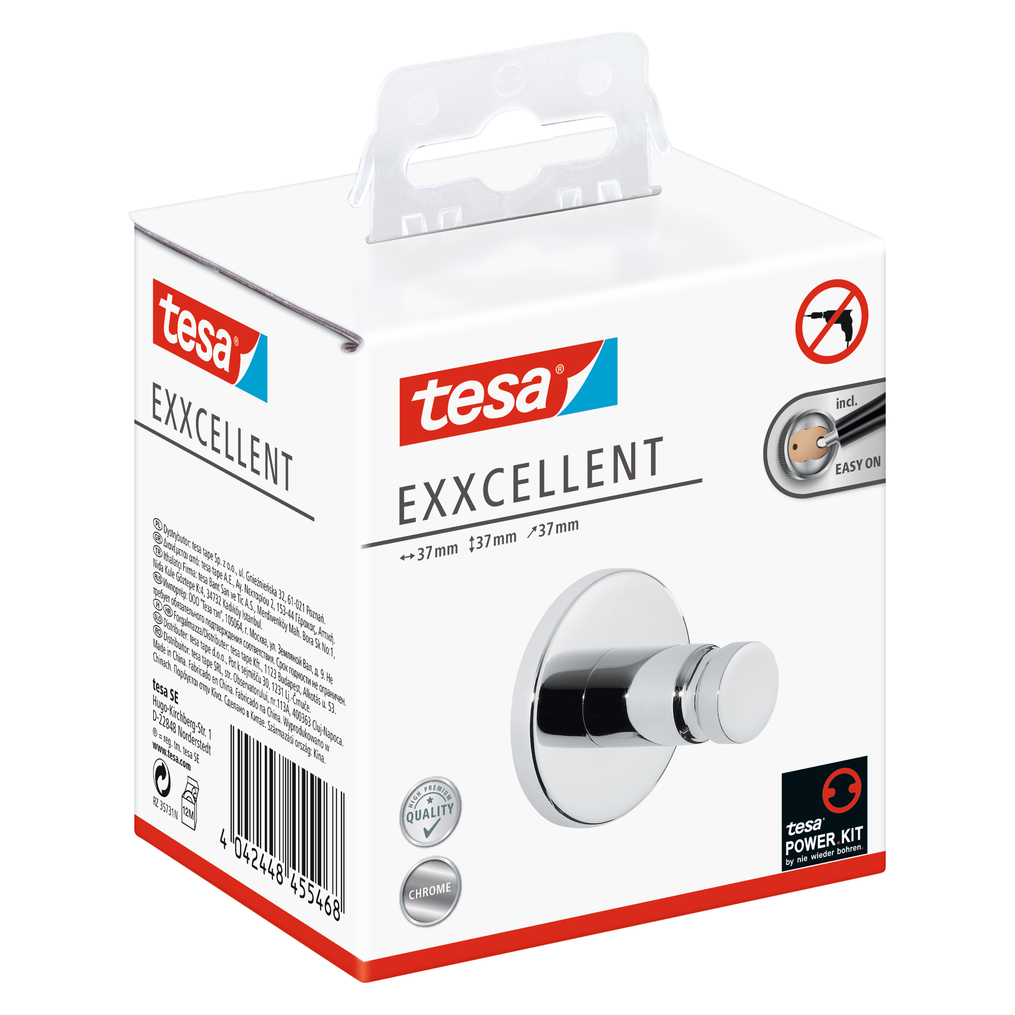 tesa Exxcellent Handtuchhaken Chrom