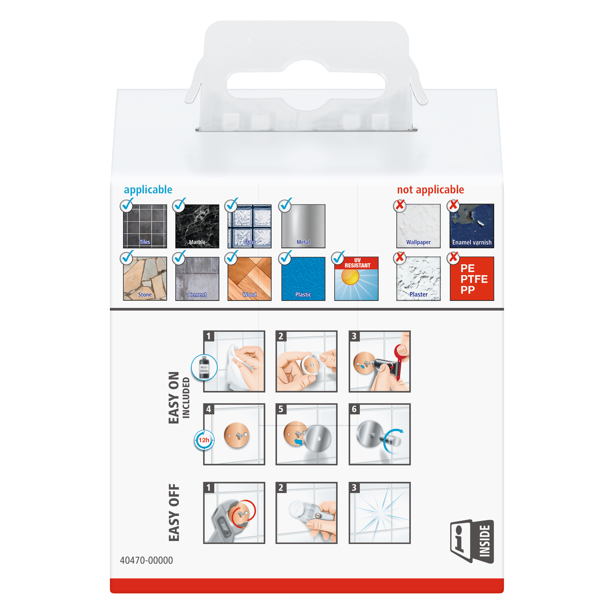 Verpackung des tesa Exxcellent Handtuchhakens