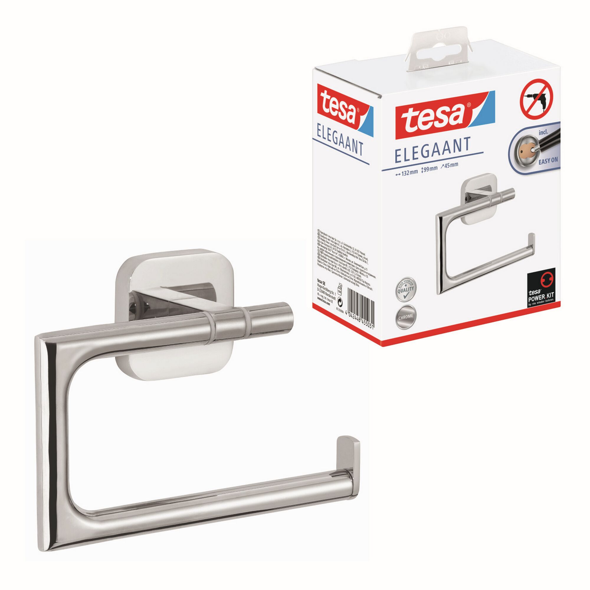 Tesa Elegaant WC-Rollenhalter, chrom