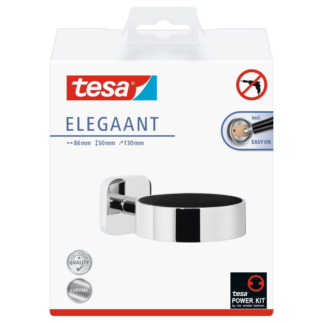 Tesa Elegaant Föhn-Halter chrom