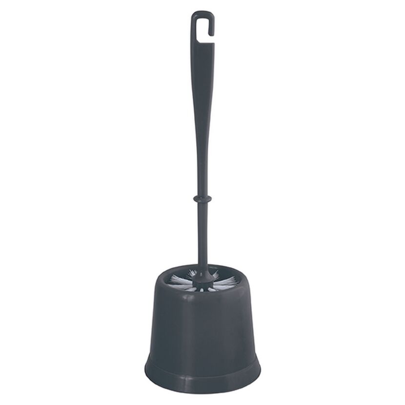 Schwarze WC-Garnitur