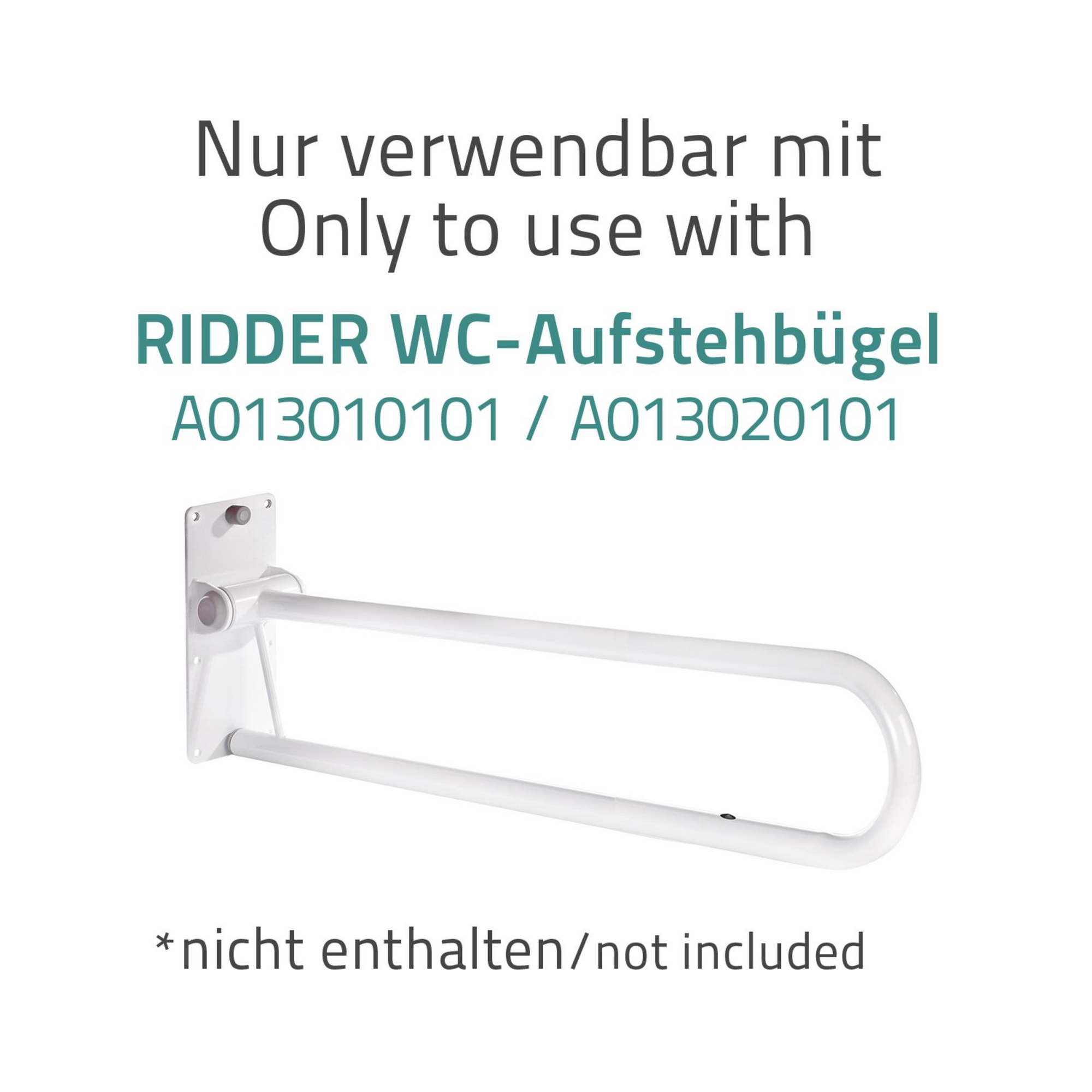 WC-Papierhalter für WC-Aufstehbügel 'Tim' weiß + product picture