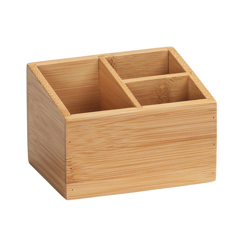 Bambus Badbox mit drei Fächern