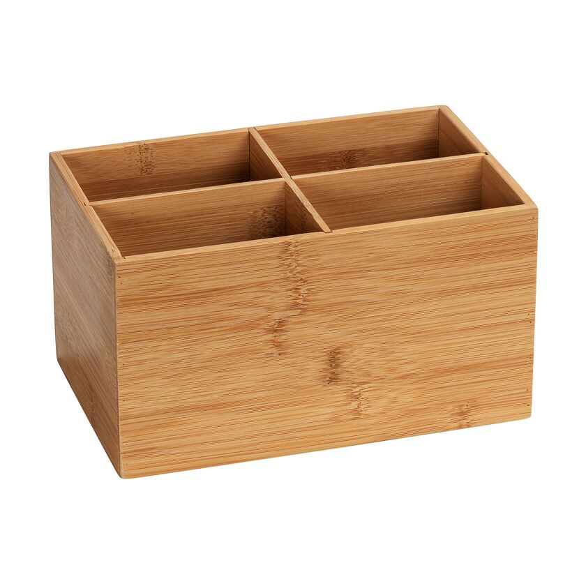 Bambus Box Terra mit vier Fächern