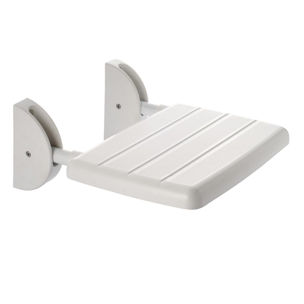 Weißer Duschklappsitz Eco