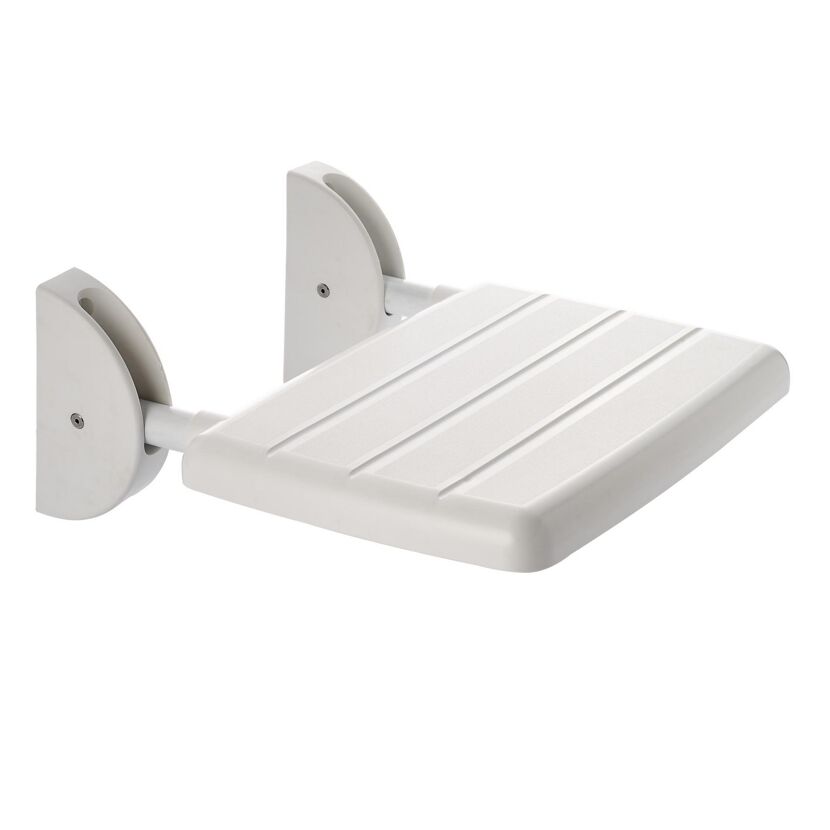 Weißer Duschklappsitz Eco