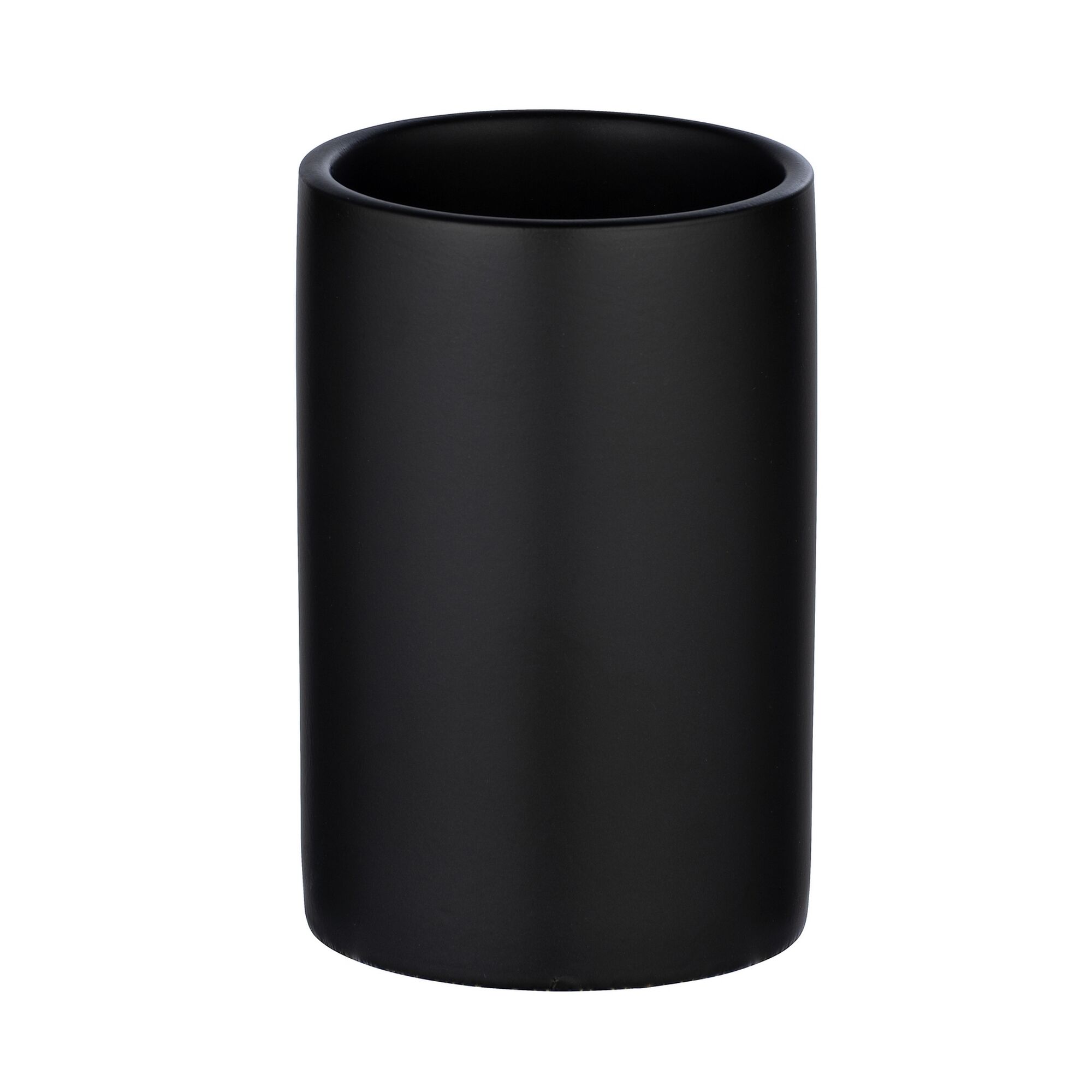 Schwarzer Zahnputzbecher Polaris, matt