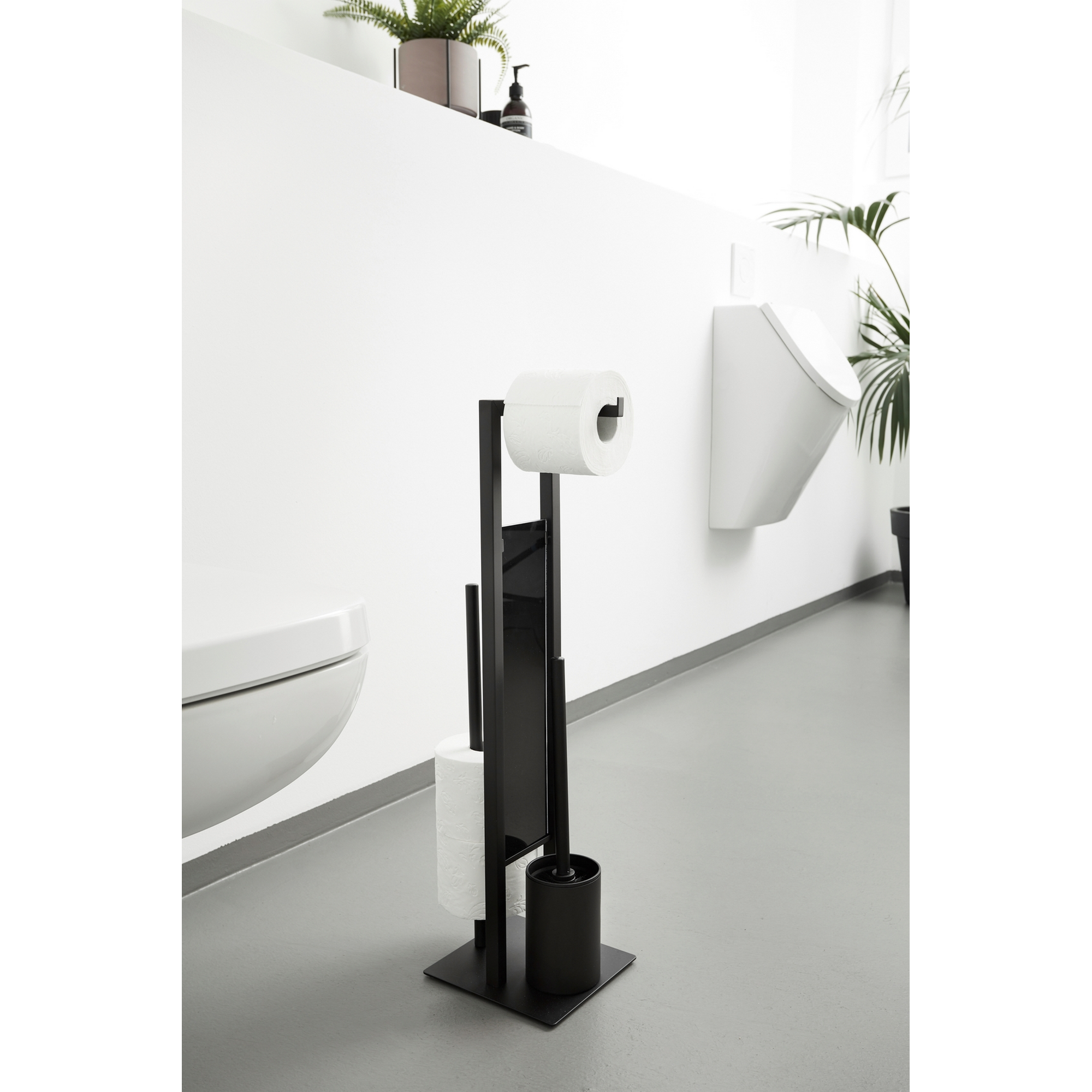 WC-Garnitur 'Rivalta', schwarz 18 x 23 x 70 cm + product picture