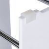 Duschsitz, Acrylglas, transparent, 39,3 x 27,5 x 47 cm, bis 130 kg