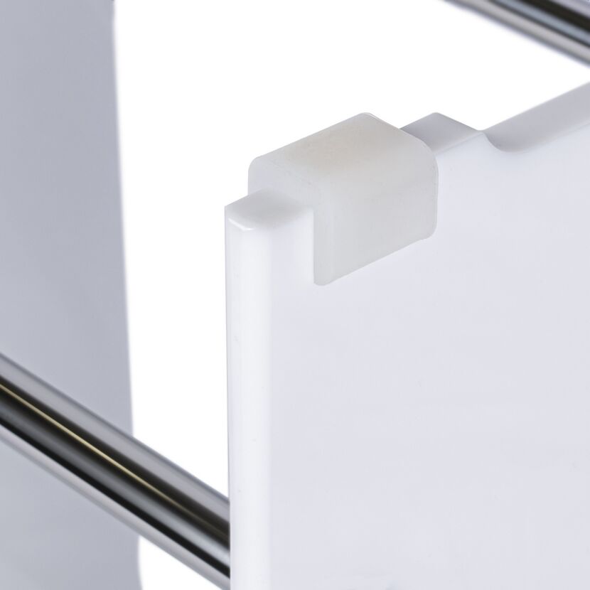 Duschsitz, Acrylglas, transparent, 39,3 x 27,5 x 47 cm, bis 130 kg
