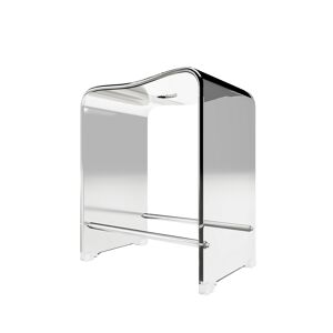 Duschsitz, Acrylglas, weiß, 39,3 x 27,5 x 47 cm, bis 130 kg