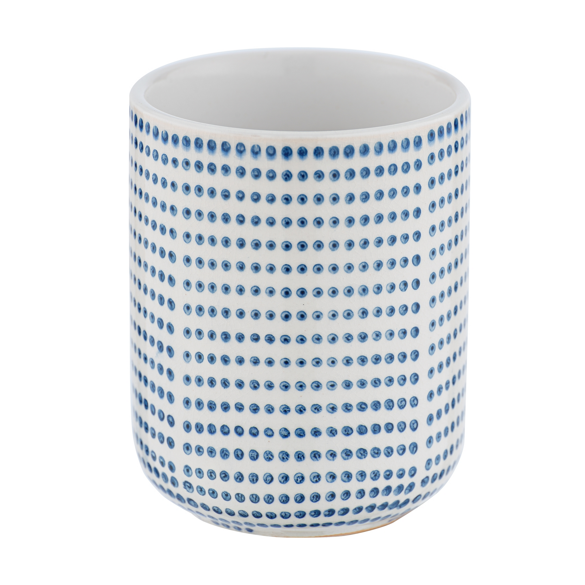 Zahnputzbecher 'Nole' Keramik blau-weiß + product picture