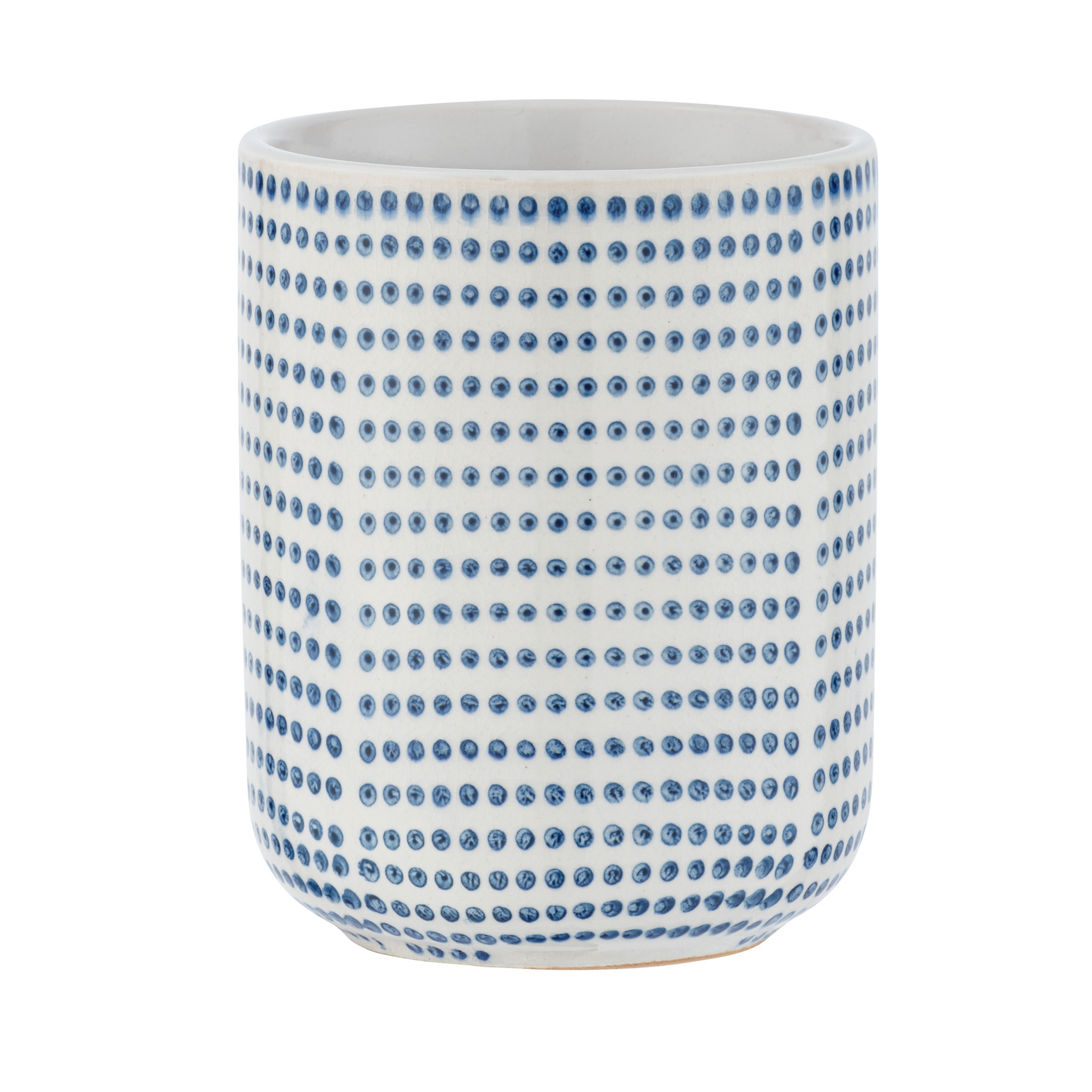 Zahnputzbecher 'Nole' Keramik blau-weiß + product picture