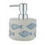 Seifenspender Aquamarin mit Fischmuster