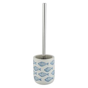 WC-Garnitur 'Aquamarin' Keramik blau-weiß