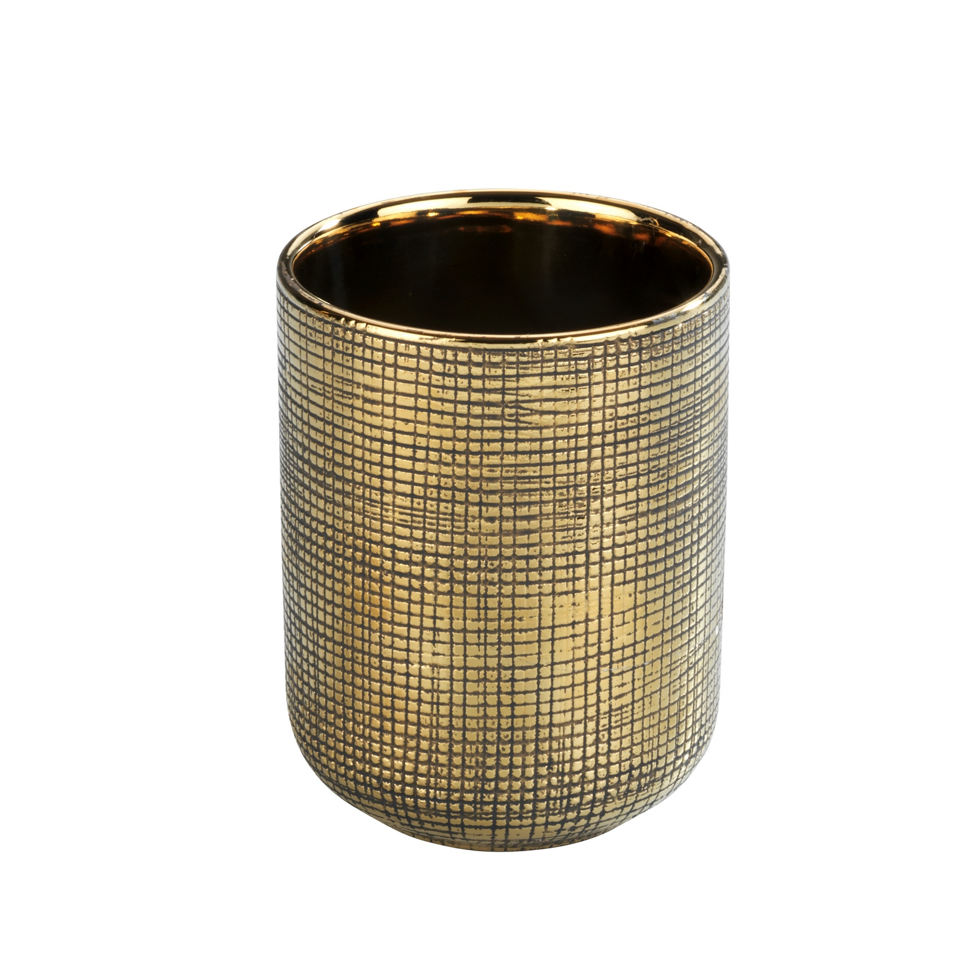 Zahnputzbecher 'Rivara' Keramik gold + product picture