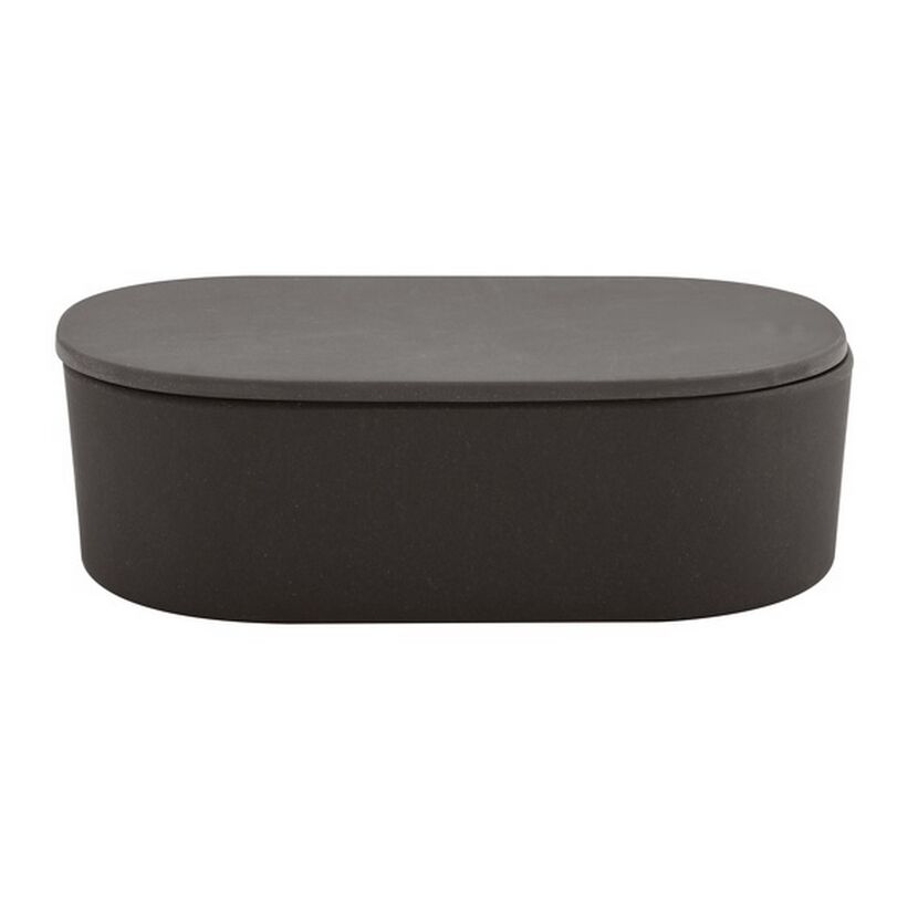 Anthrazitfarbene TAKEO Aufbewahrungsbox mit Deckel