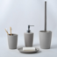 Verkleinertes Bild von WC-Bürstengarnitur 'Takeo' Bambusfasern grau Ø 10 x 36 cm