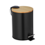 Treteimer 'Tortona' Easy Close schwarz matt 3 l