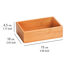 Bad Ablage 'Terra S' Bambus 15 x 4,5 x 10 cm