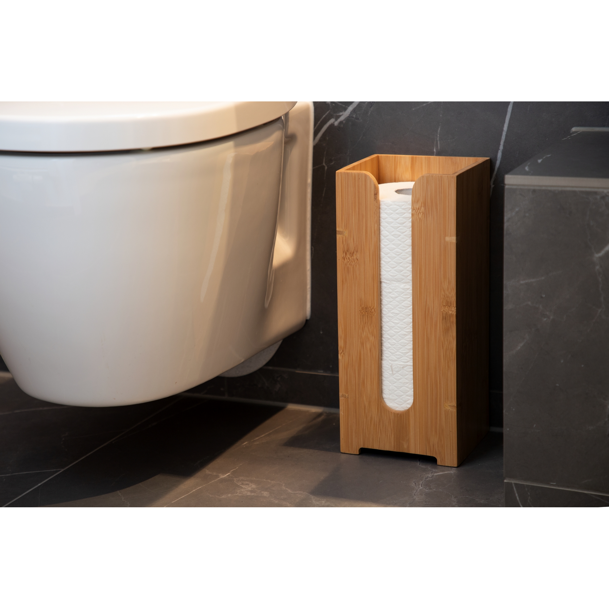 Toiletten-Ersatzrollenhalter 'Bambusa' 15 x 35,5 x 14 cm + product picture