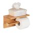 Bambus Toilettenpapierhalter mit Feuchttuchbox