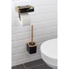 Toilettenpapierhalter mit Ablage und Toilettenbürste