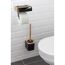 Toilettenpapierhalter mit Ablage und Toilettenbürste