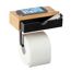 Toilettenpapierhalter mit Ablage und Smartphone