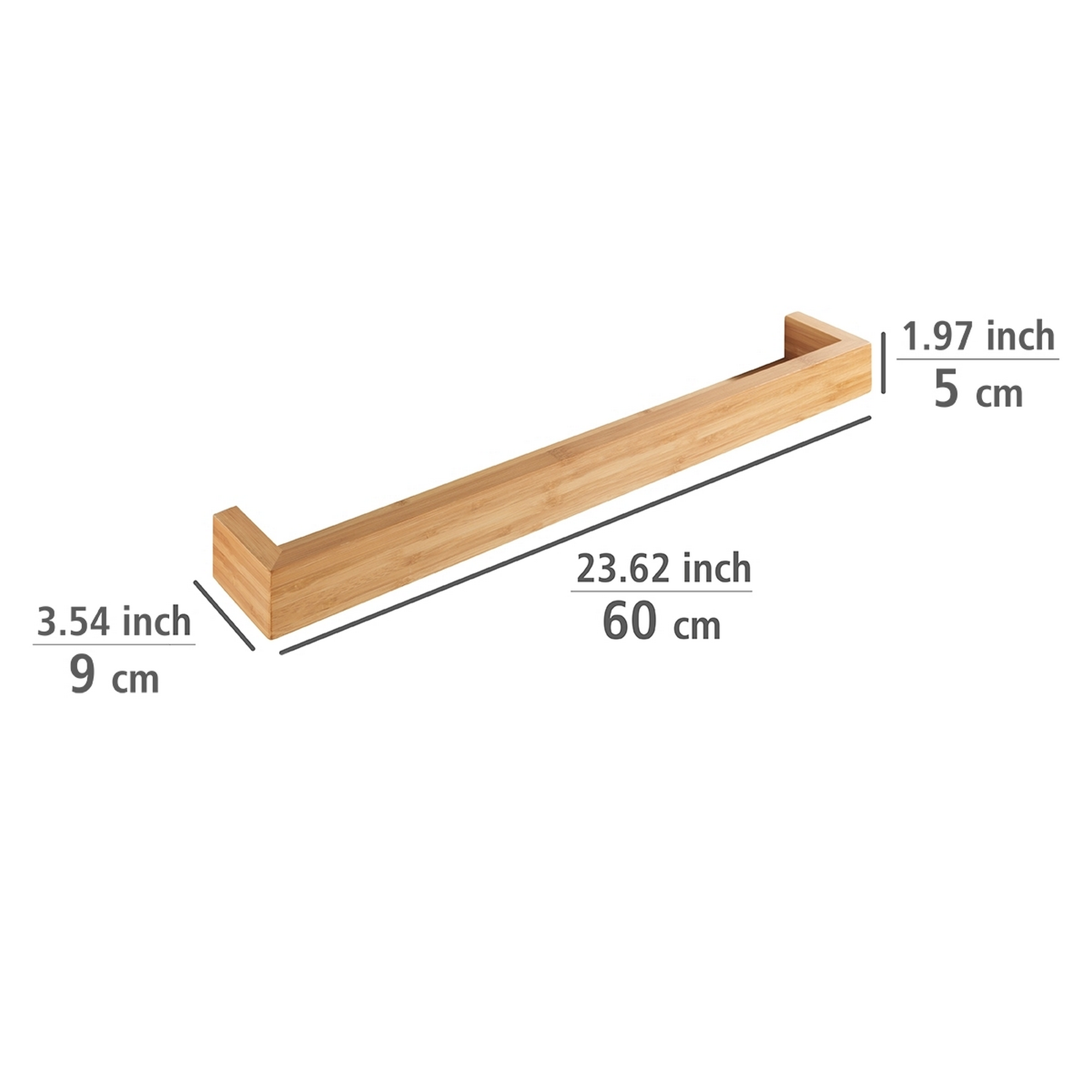 Wandablage 'Bambusa' Bambus 60 x 9 x 5 cm + product picture