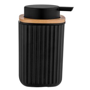 Seifenspender 'Rotello' Kunststoff/Bambus schwarz 250 ml