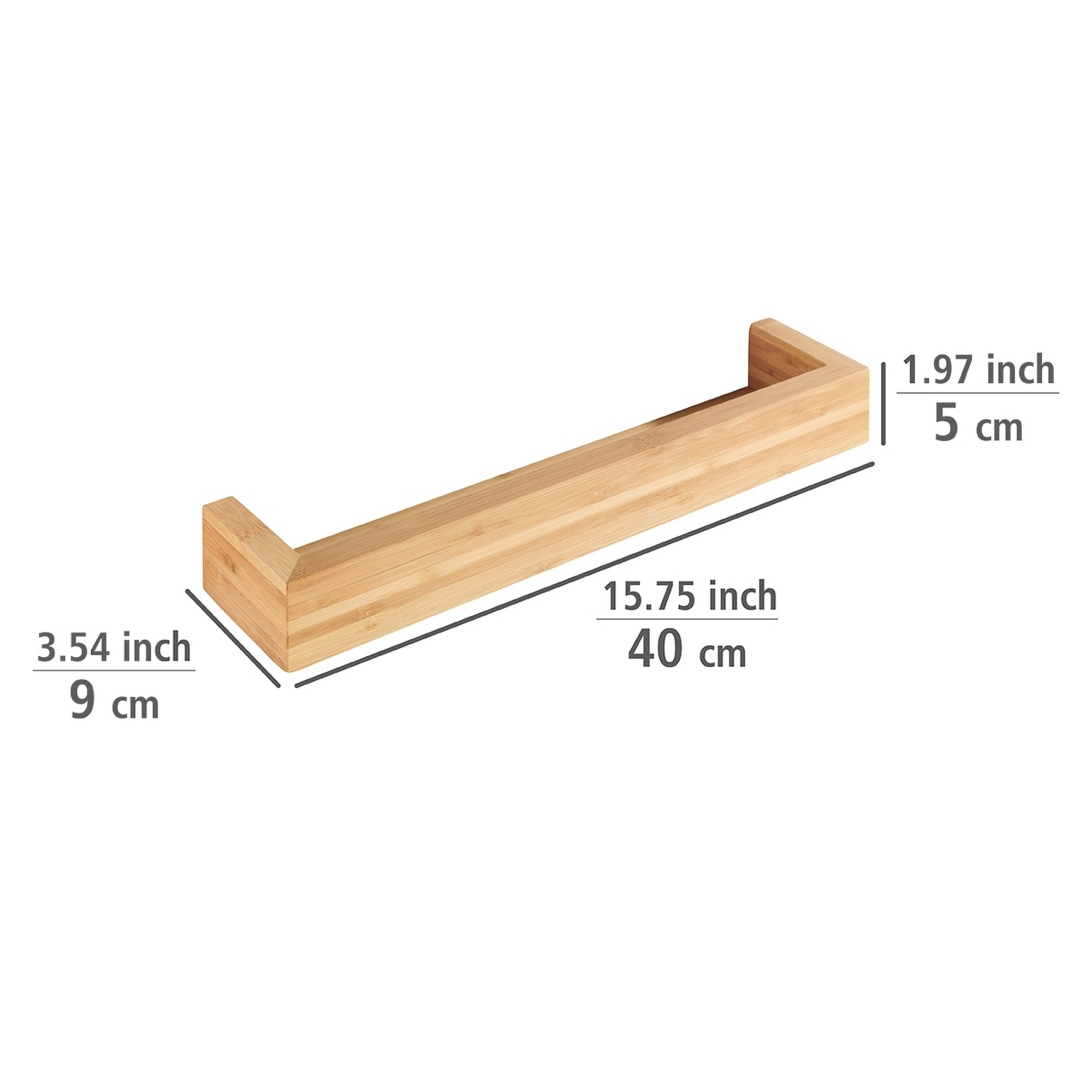 Wandablage 'Bambusa' Bambus 40 x 9 x 5 cm + product picture