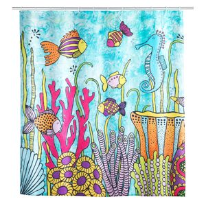 Duschvorhang 'Rollin'Art Ocean Life' Textil mehrfarbig 180 x 200 cm