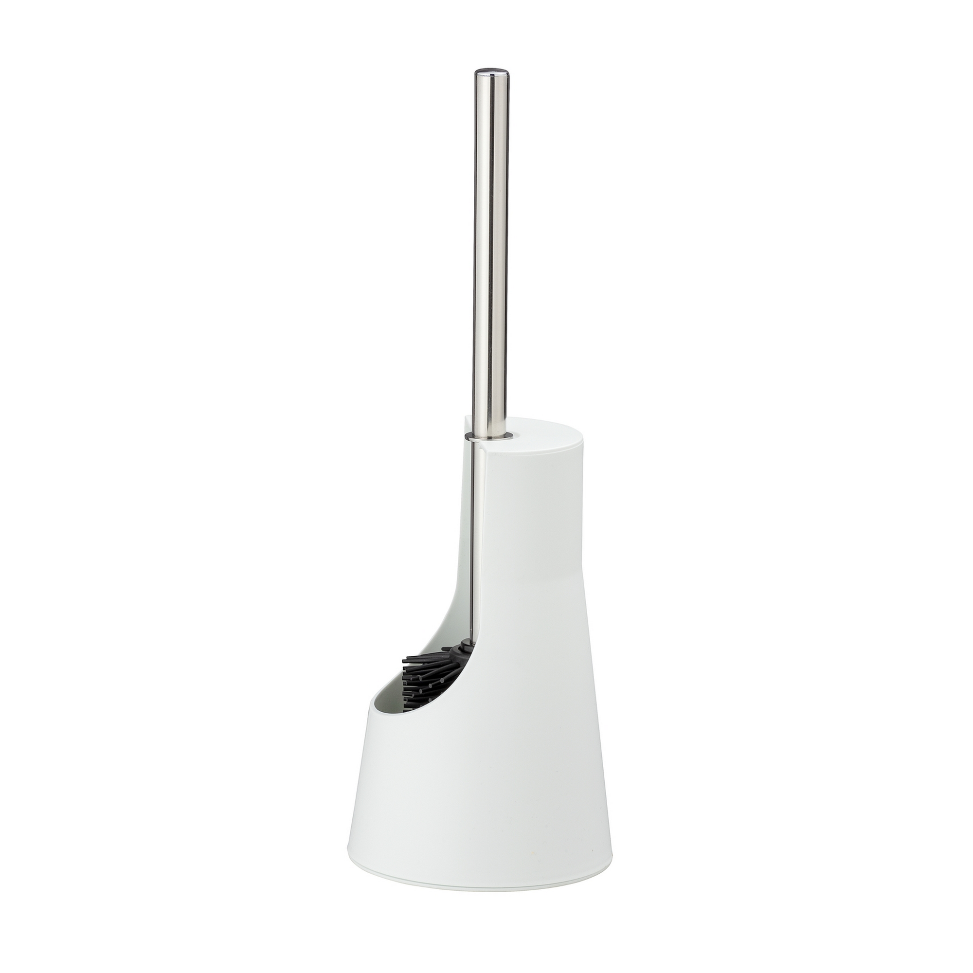 WC-Bürstengarnitur 'Arese' weiß  Ø 12,3 x 38 cm, Silikon-Bürstenkopf + product picture
