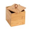 Offene Bambusbox mit Deckel