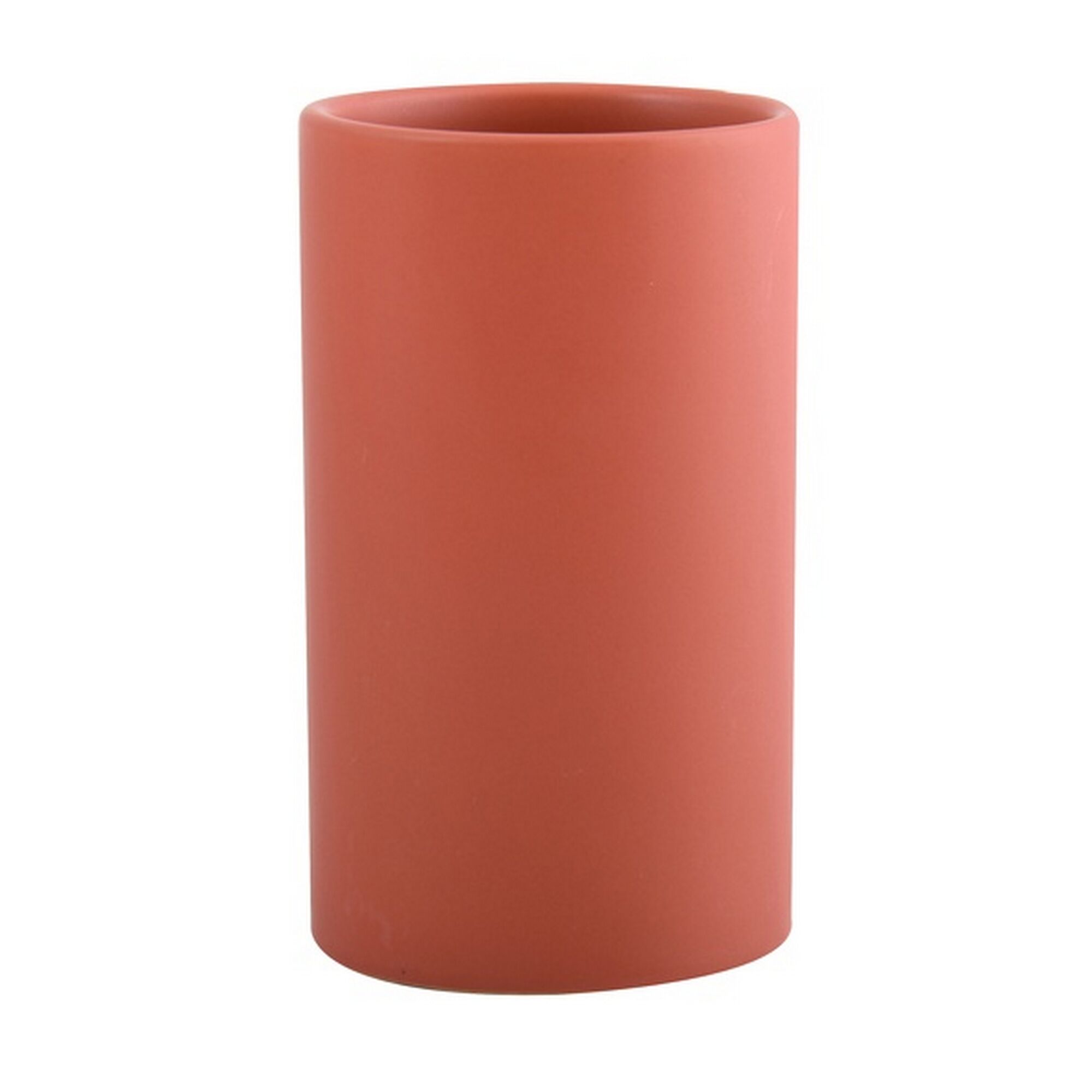Terracottafarbener Zahnbecher.