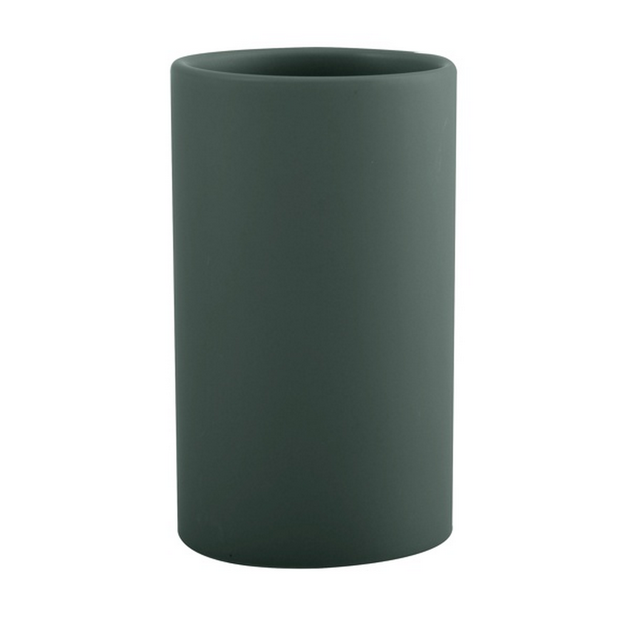 Zahnputzbecher 'Tube' Keramik dunkelgrün Ø 7 x 11,5 cm + product picture