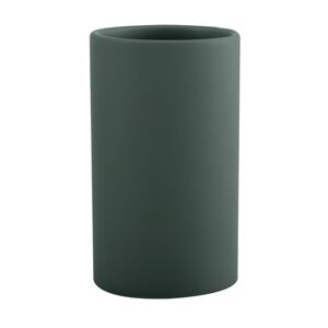 Zahnputzbecher 'Tube' Keramik dunkelgrün Ø 7 x 11,5 cm