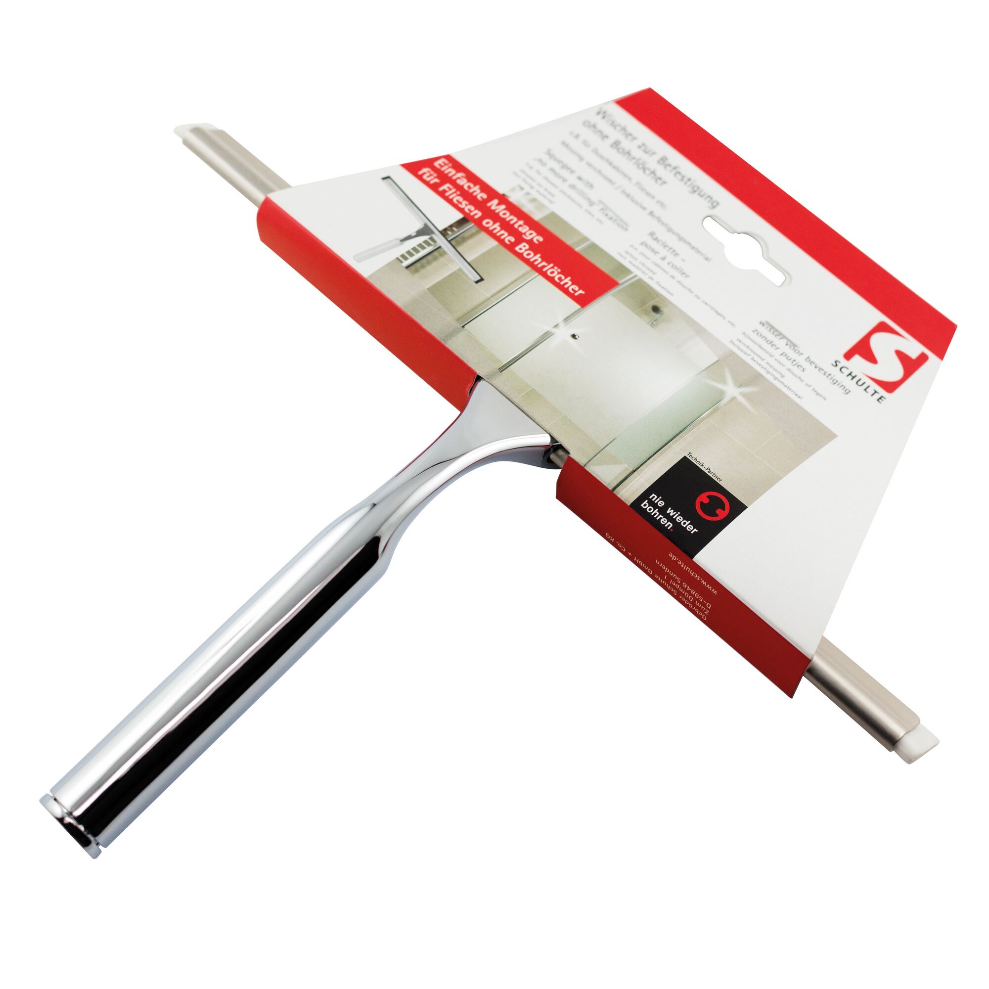 Duschwischer mit Produktverpackung von Schulte